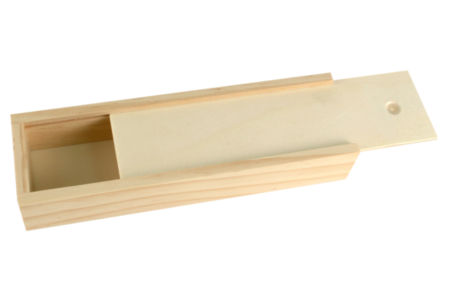 plumier en bois naturel - Boîtes en bois à décorer - 10doigts.fr