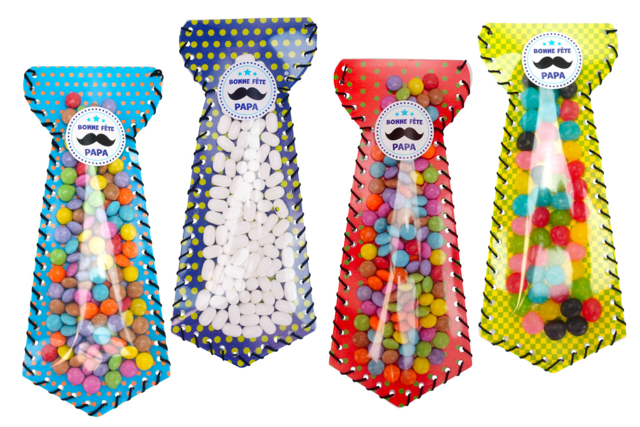 pochette cravate - Kits créatifs Fête des Pères : des coffrets tout-en-un pour papa - 10doigts.fr