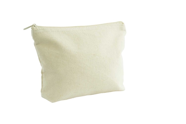 Pochette en coton, fermeture zippée  - Coton, lin - Textiles - 10doigts.fr