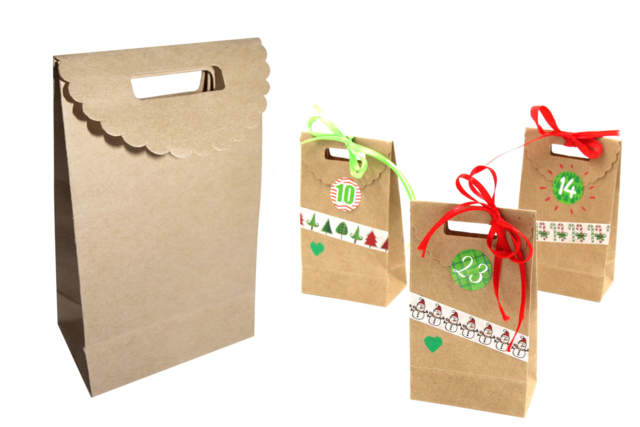 pochette kraft - Papiers cadeaux et sacs - 10doigts.fr