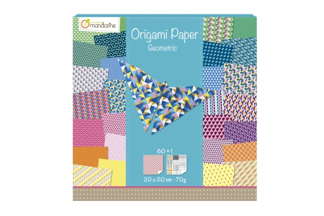 pochette papier origami géométrique - Papiers Origami - 10doigts.fr