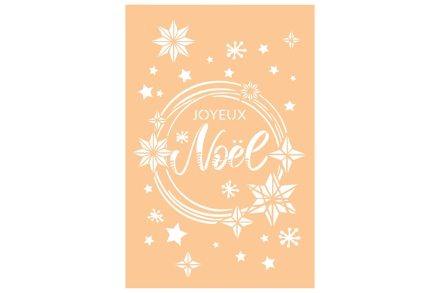 pochoir joyeux noel - Pochoirs de fêtes : l’accessoire idéal pour célébrer chaque moment de l’année - 10doigts.fr