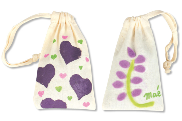 Pochons de lavande - Coton, lin - Textiles - 10doigts.fr