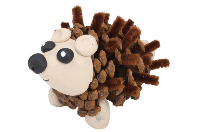 Pomme de pin hérisson - Décors nature : matériaux naturels pour les loisirs créatifs - 10doigts.fr
