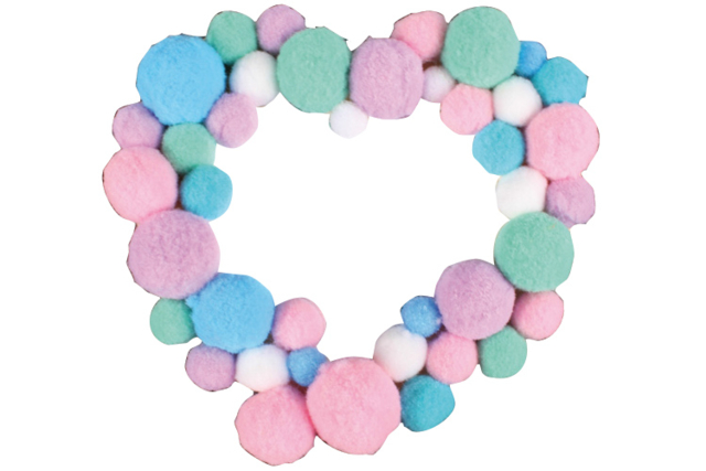 Pompons couleurs pastel  - Pompons pour bricolage créatif - 10doigts.fr