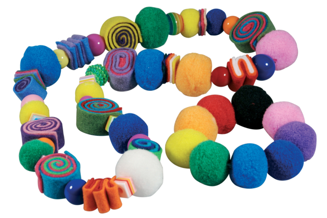 pompons perles - Pompons pour bricolage créatif - 10doigts.fr