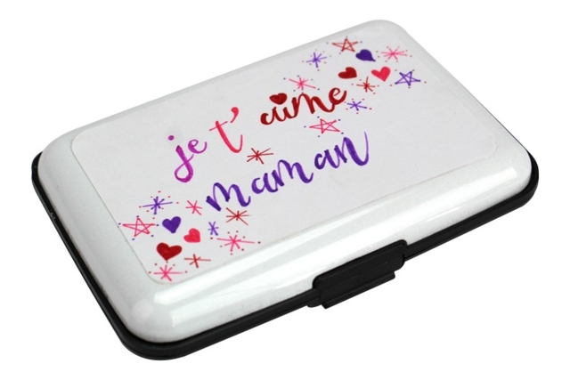 porte carte lettering - Plastique Opaque - 10doigts.fr