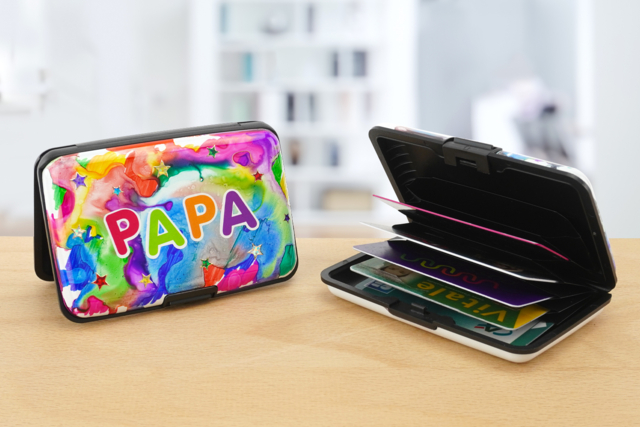 Porte-cartes Tie & dye - Plastique Opaque - 10doigts.fr