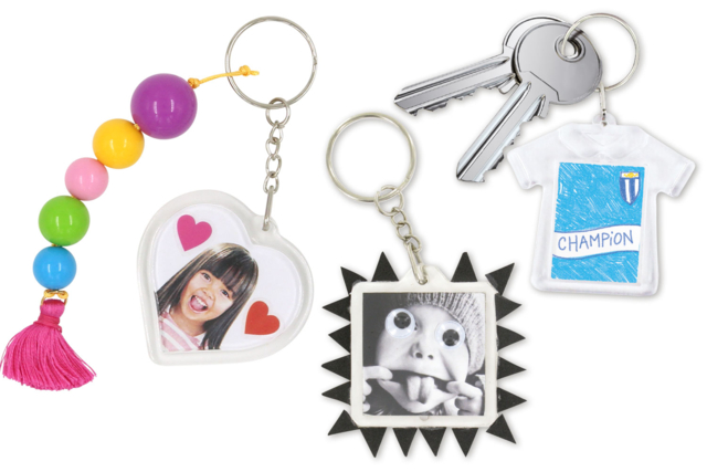 porte-clé enfant  - Plastique Transparent - 10doigts.fr