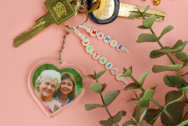 porte clé mamie perles - Bijoux messages - 10doigts.fr
