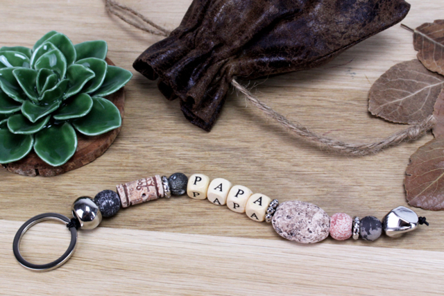 Porte-clé PAPA - Bijoux messages - 10doigts.fr