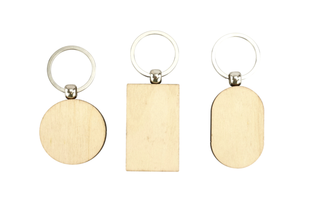 porte clef formes a Decorer - Bijoux et porte-clés en bois à décorer - 10doigts.fr