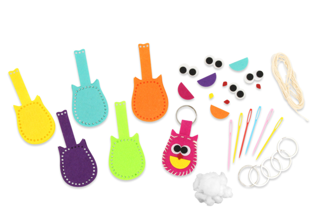 porte clés feutrine - Kits Mercerie - 10doigts.fr