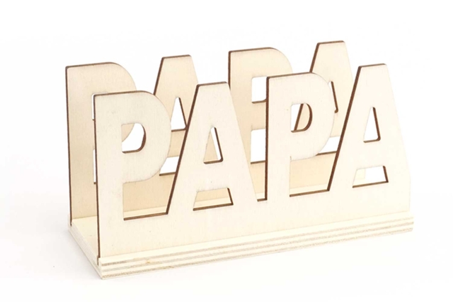 Porte courrier PAPA à l'unité - Cadeaux pour le bureau de papa : personnalisez son espace de travail - 10doigts.fr