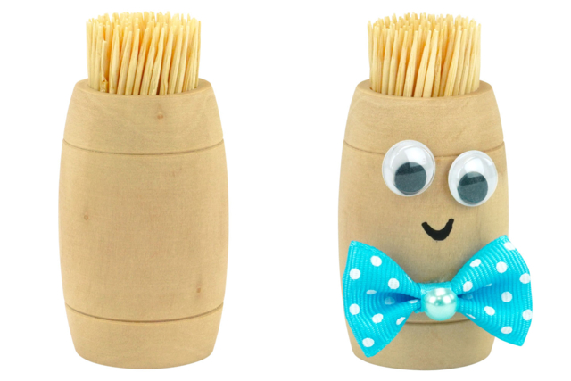porte cure-dent en bois - Objets en bois à décorer pour la cuisine - 10doigts.fr