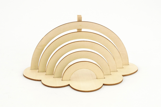 Porte photo Bois arc en ciel - Cadres et clips photos : des supports uniques pour afficher vos souvenirs - 10doigts.fr