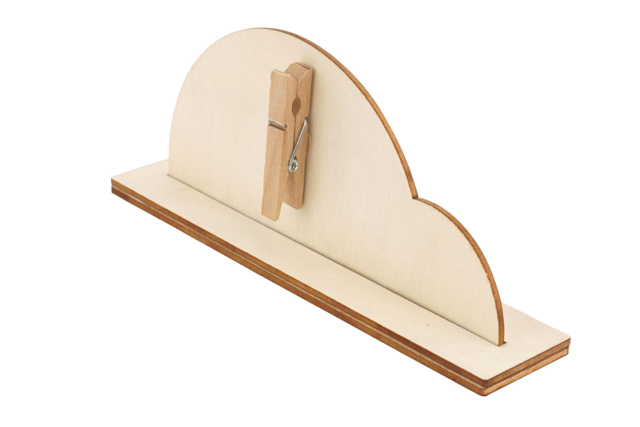 Porte photo coccinelle en bois avec pince - Cadres photo en bois à décorer - 10doigts.fr
