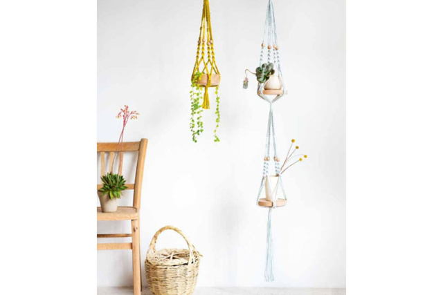 porte plante en macramé - Fils pour macramé - 10doigts.fr