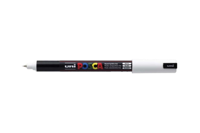 Posca PC1MR - Blanc - Marqueurs POSCA : la référence mondiale de la peinture nomade - 10doigts.fr