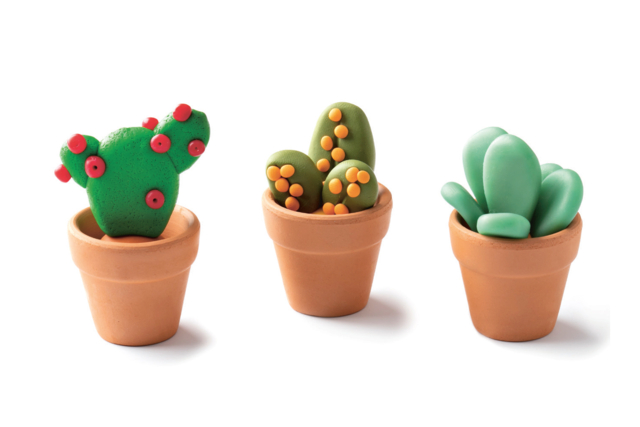 pot cactus fimo - Supports en céramique à décorer - 10doigts.fr