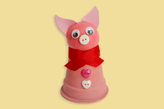 pot cochon - Plastique Opaque - 10doigts.fr
