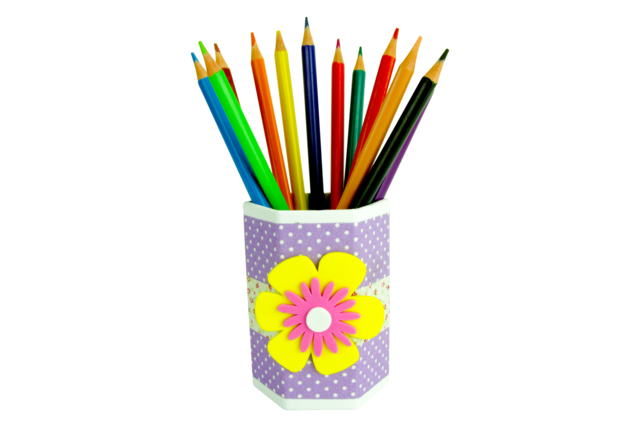 pot crayons fleurs enfant - Décorations fleurs et feuilles : ajoutez une touche de nature à toutes vos créations - 10doigts.fr