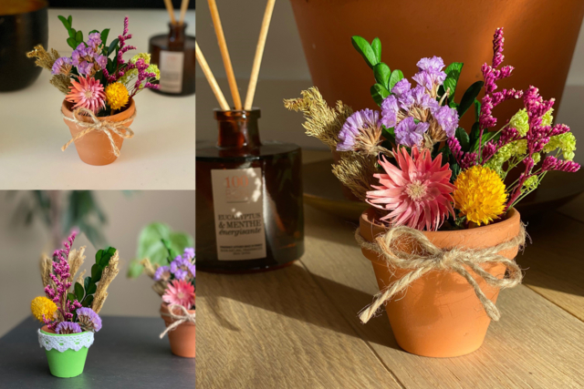 pot de fleurs à fabriquer  - Kits fête des parents - 10doigts.fr