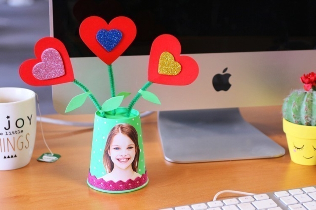 Pot de fleurs pour Maman - Perforatrices fantaisies - 10doigts.fr