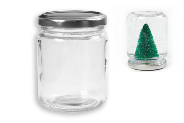 pot en verre boule à neige - Supports en Verre - 10doigts.fr