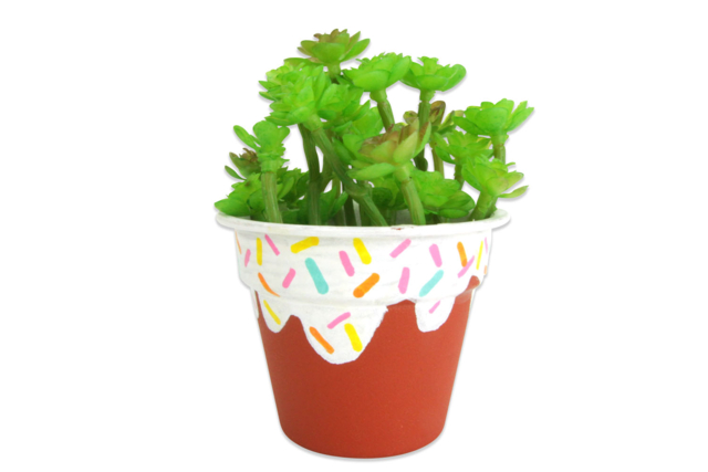 pot plantes donut - Plastique Opaque - 10doigts.fr