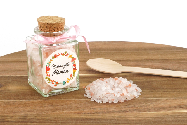 pot sel rose - Supports en Verre - 10doigts.fr