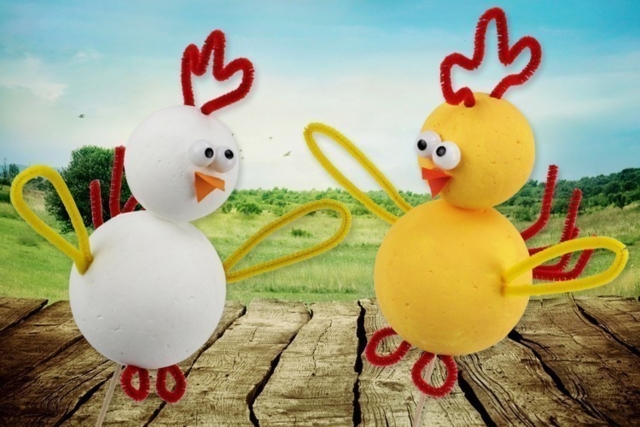 Poulettes rigolotes - Accessoires pour pâtes à modeler - 10doigts.fr