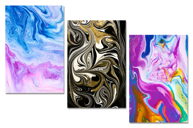 pouring medium lissage peinture acrylique tableau - Peinture marbling - 10doigts.fr