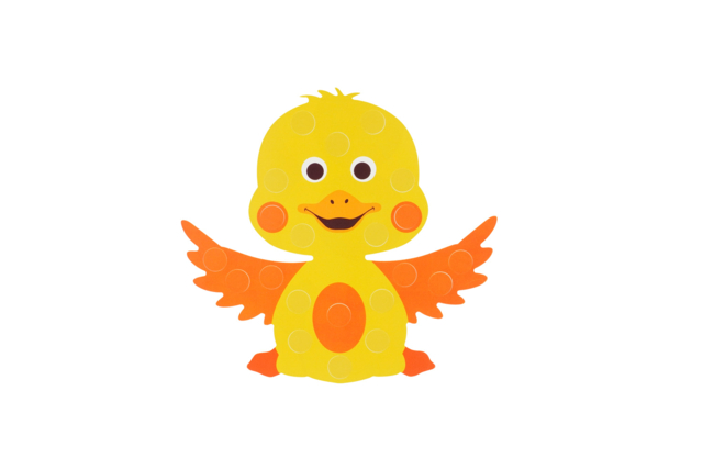 poussin gommettes - Kits créatifs avec gommettes : le plein d’idées pour les petits artistes - 10doigts.fr