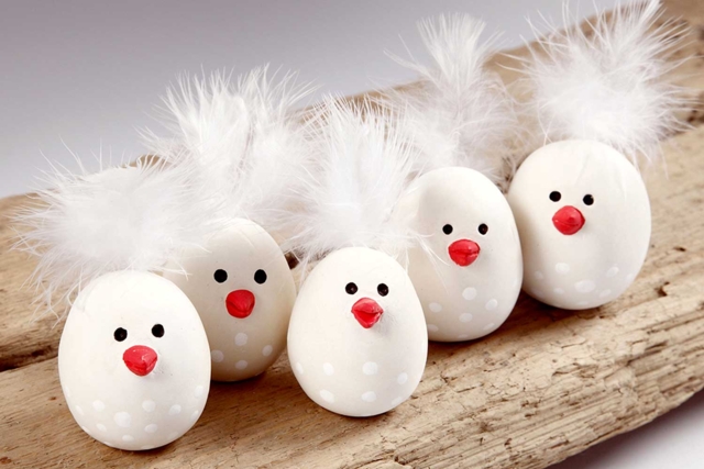 Poussins ronds à modeler - Pâtes à modeler autodurcissantes - 10doigts.fr