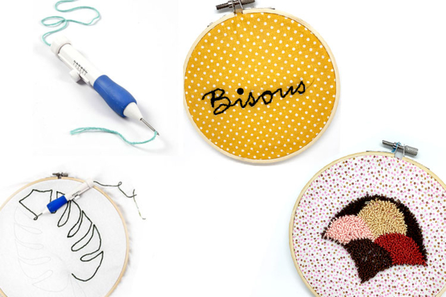 punch needle et tamobour - Aiguilles et crochets - 10doigts.fr