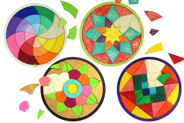 puzzle à peindre mandala - Puzzles - 10doigts.fr
