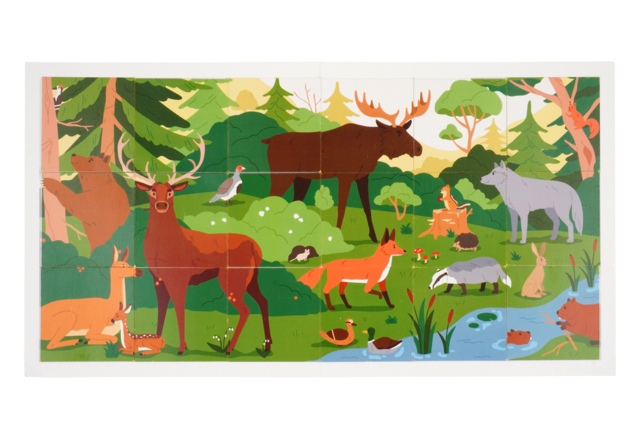 puzzle forêt enfants - Puzzles - 10doigts.fr