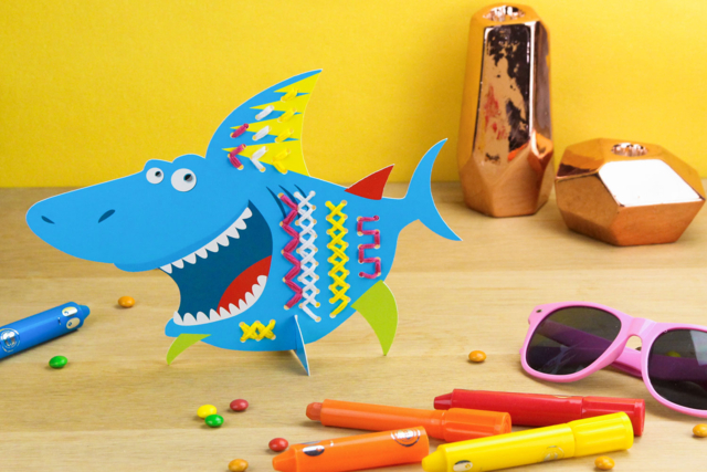 requin carte - Kits Mercerie - 10doigts.fr