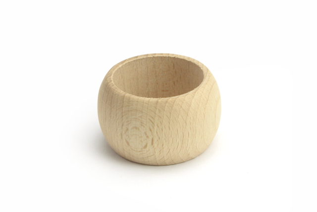 Rond de serviette en bois tourné - Objets pour la cuisine à personnaliser pour votre décoration - 10doigts.fr