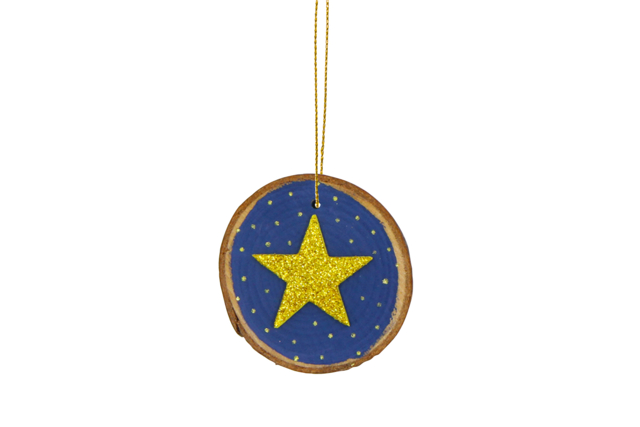 rondins de bois étoile - Gommettes de Noël : autocollants et stickers créatifs pour enfants - 10doigts.fr