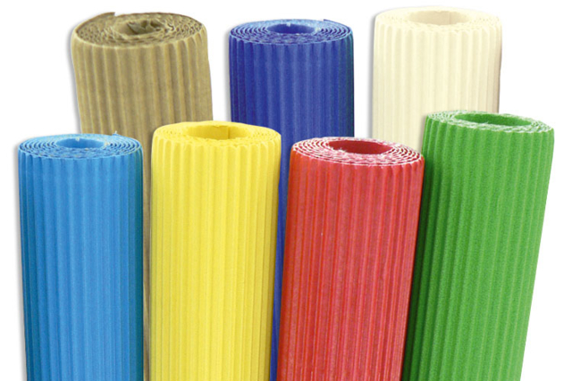 rouleau de papier ondulé mix - Carton ondulé - 10doigts.fr