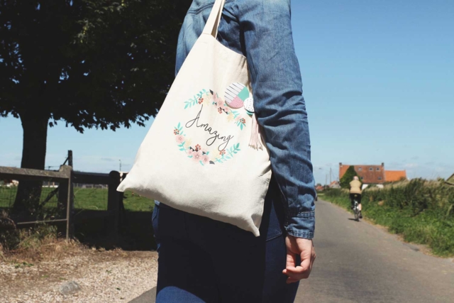 sac en coton  - Coton, lin - Textiles - 10doigts.fr