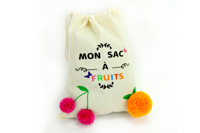 sac marché  - Coton, lin - Textiles - 10doigts.fr
