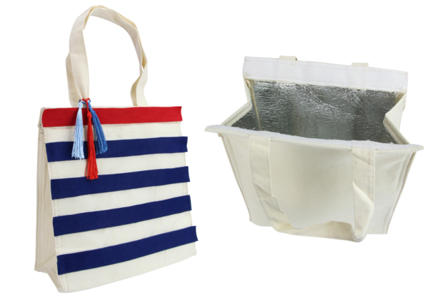 sac plage isotherme en coton - Sacs et trousses en tissu à personnaliser : vos supports de création textile - 10doigts.fr
