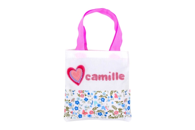 sac rose camille - Coton, lin - Textiles - 10doigts.fr