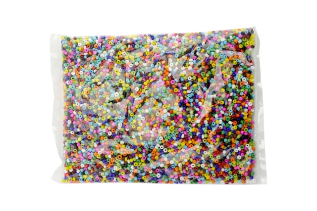 Sachet perles de rocaille opaques - Perles Rocaille - 10doigts.fr