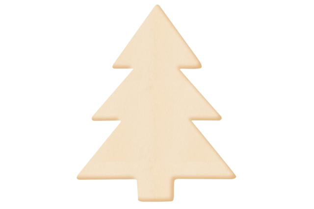 Sapin bois naturel - Décorations de Noël en bois à décorer - 10doigts.fr