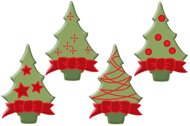 sapin en bois décoré - Déco en bois peint - 10doigts.fr