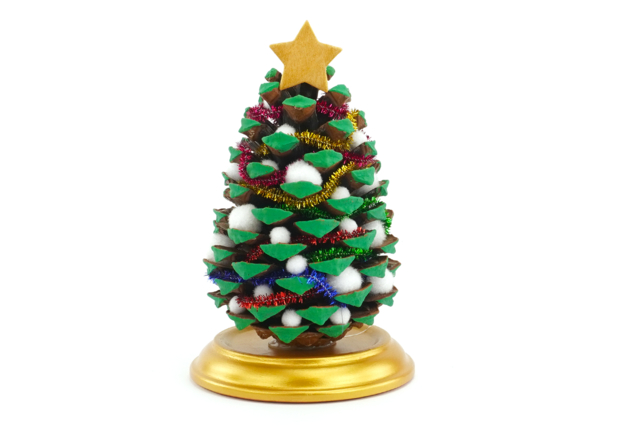 sapin pomme de pin - Supports en céramique à décorer - 10doigts.fr